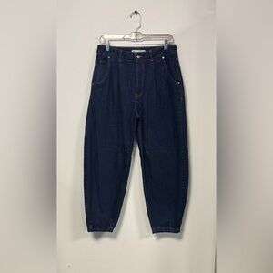 Zara Dark Blue Ankle & Cropped Jeans